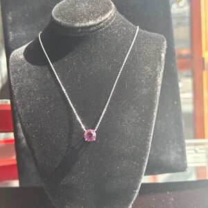 Elegant Purple Gemstone Necklace